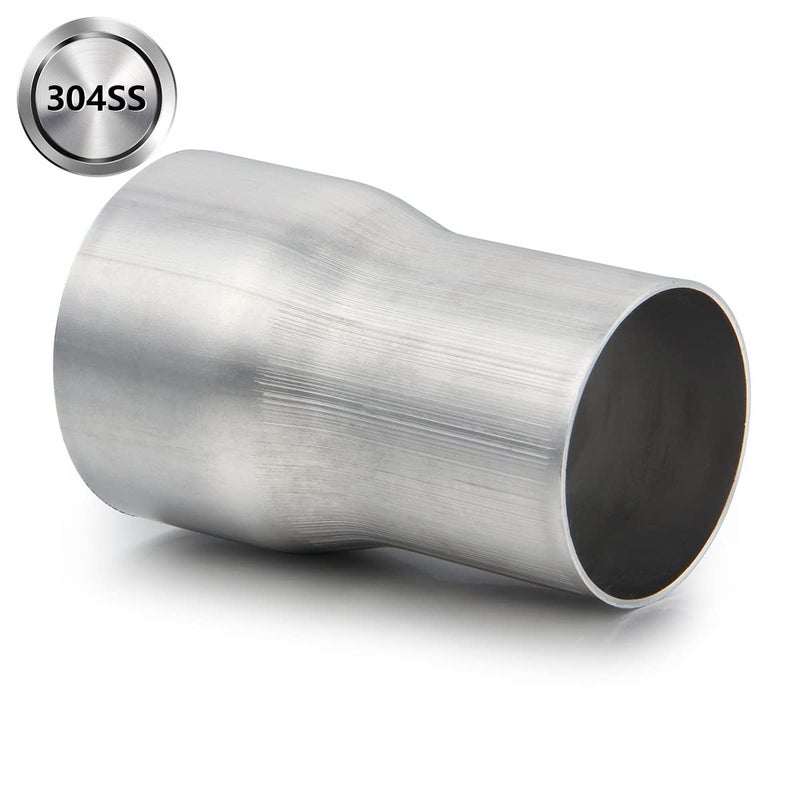 A-KARCK Exhaust Adapter Connector 2" ID to 2.5" ID, A-KARCK Exhaust Pipe Reducer 4" Overall Length 304 Stainless Steel - Image 2